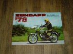 Reklame folder D - 1978 Das attraktive Motorrad-Programm