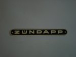 Logo plate buddy seat ″Zundapp″