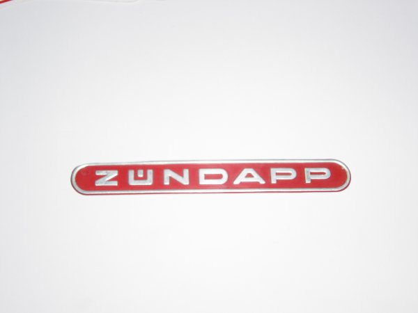 Logo plaatje Tank rood " Zundapp "