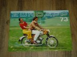 Reklame folder D - 1973 Zündapp 125-ccm und 50-ccm Motorrader ; noch Fortschrittlicher, noch moderner