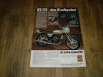 Reklame folder D - 1980 - Mit Zündapp in die 80er