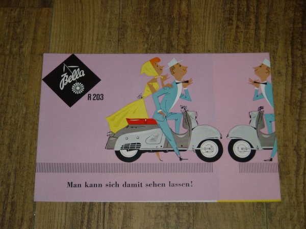 Reklame folder D - Bella R203 Mann kann sich damit sehen lassen !