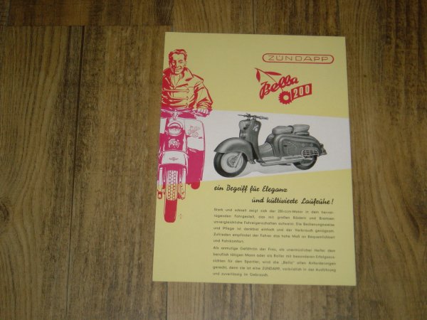 Promotional brochure D - Bella 200 Ein Begriff für Eleganz und Kultivierte Laufrühe !