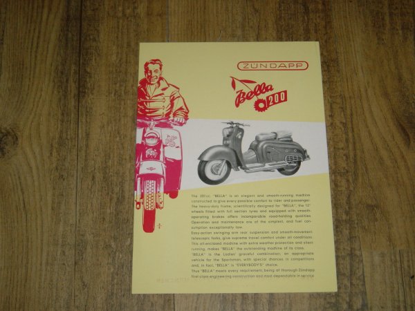 Reklame folder GB - Bella 200