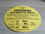 Prijsschild Automatic-Mofa