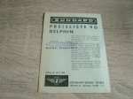 Bootsmotor Preisliste 9D Delphin