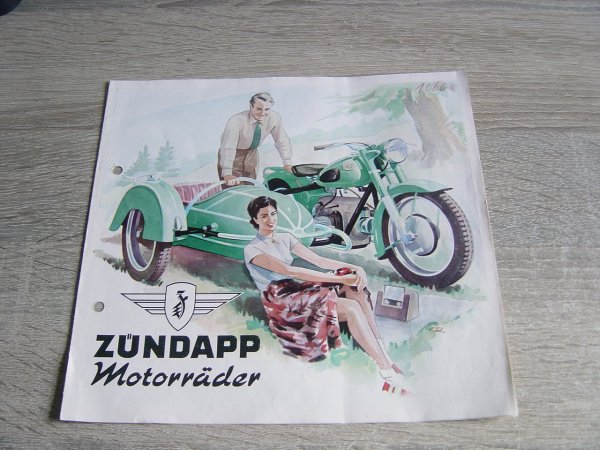 Reklame folder D - Motorräder +/- 1953