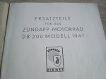 Onderdelen catalogus Motorrad DB 200