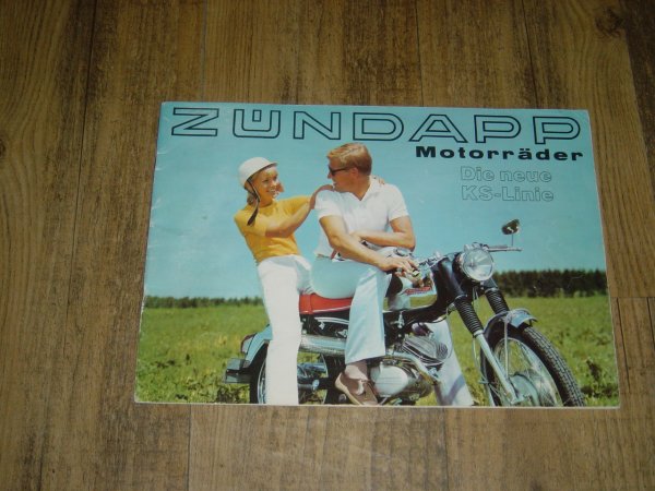 Reklame folder D - 1968 Motorräder Die neue KS linie