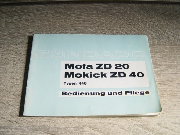 Instructieboekje D - 446 ZD20 446-40L0 & ZD 40 446-30L0