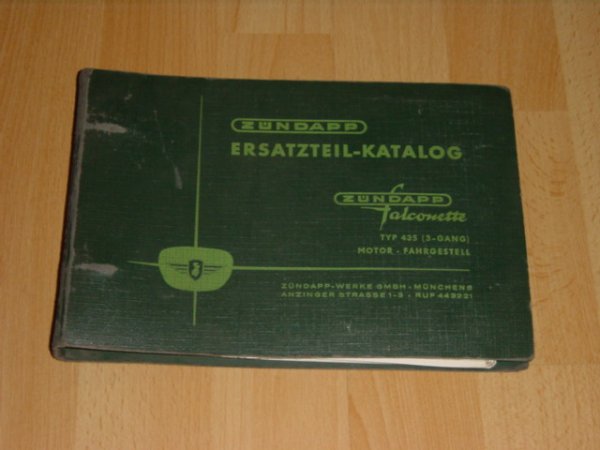 Onderdelen catalogus 435 Groene ordner 08-1959