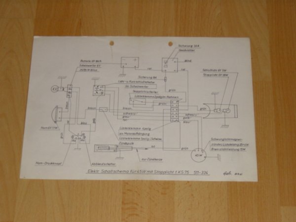Electrisch schema 511-324 KS 75