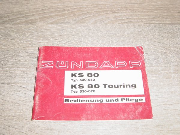 Instructieboekje D - 530 - 050 / 070 KS 80 / KS 80 Touring