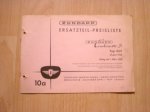Ersatzteile-Preisliste 10a 01-03-1958