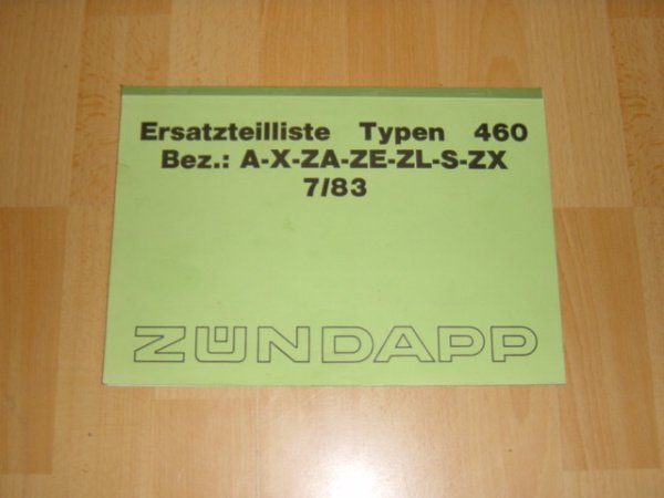 Onderdelen catalogus 460 1983-07