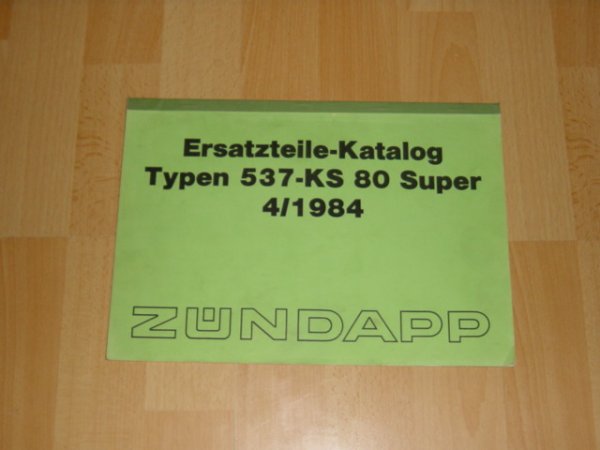 Onderdelen catalogus 537 KS 80 Super 1984-04