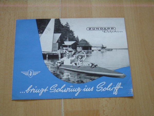 Reklame folder D - Buitenboordmotor type Delphin BM 70